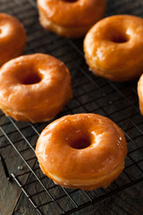Homemade Round Glazed Donuts