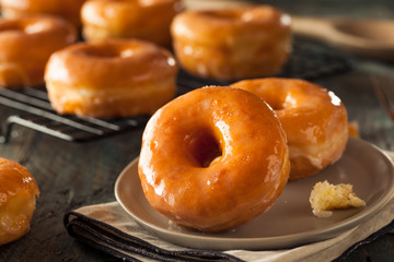 Homemade Round Glazed Donuts