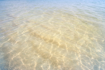 Fototapeta na wymiar shallow sea surface with waves