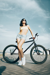Fototapeta premium Biker girl