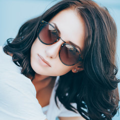 Naklejka premium Summer lazy portrait