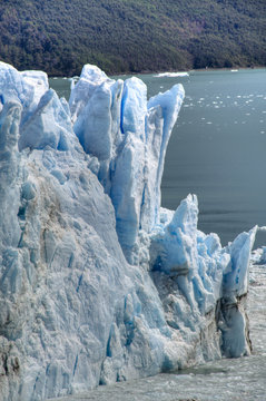 View over the Perito Moreno glacier in El Calafate, Argentina

