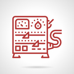 Power supply equipment line vector icon