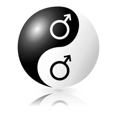 Yin and Yang Love Male-Male