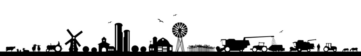 Landschaft Gedreideernte © SimpLine