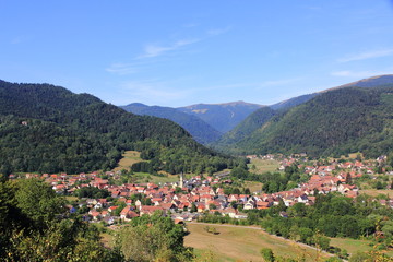 Fototapeta na wymiar Metzeral, village touristique des Vosges