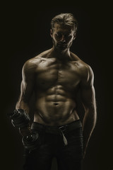 Fototapeta na wymiar Aesthetic bodybuilding