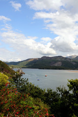 Fototapeta premium Barmouth Estuary And Clock Tower.