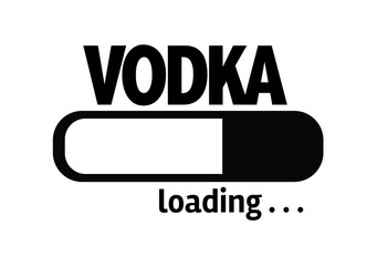Progress Bar Loading with the text: Vodka