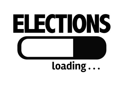 Progress Bar Loading with the text: Elections