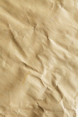 Crumpled brown envelope paper texture