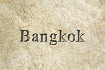 Fototapeta na wymiar Engraved City Bangkok