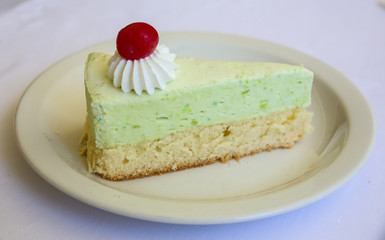 Pistachio cheesecake