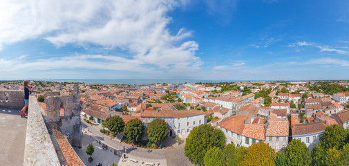 Vue panoramique sur le village de Saint Martin de Ré