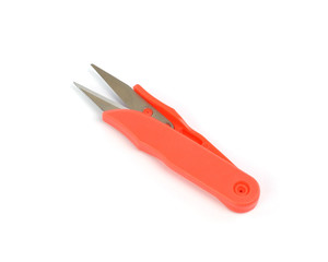 Scissors for thread cutting isolated on white background