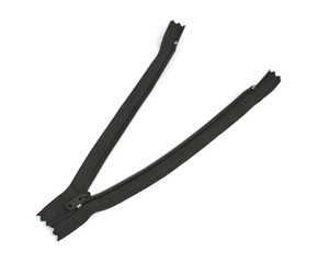 zipper isolated on white background