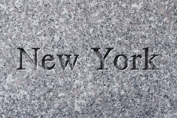 Engraved City New York