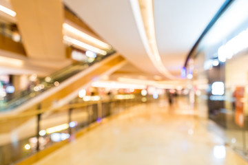 Blurred shopping mall