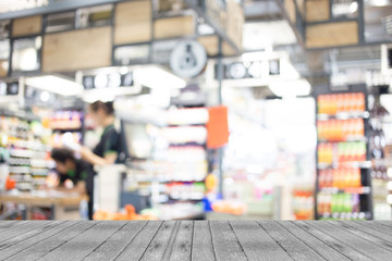 Blurred image of shopping mall and bokeh background