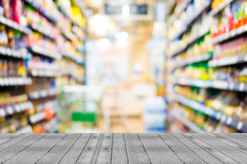 Blurred image of shopping mall and bokeh background