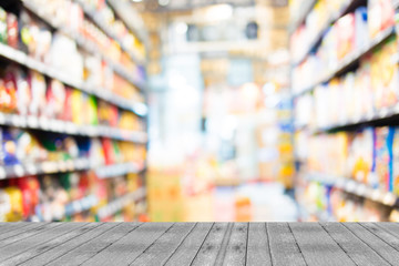 Blurred image of shopping mall and bokeh background