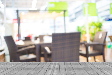 Blurred image of shopping mall and bokeh background