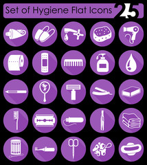 Set of hygiene icons
