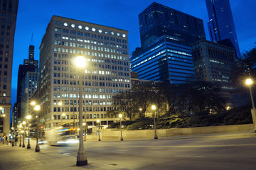 Fototapeta na wymiar Chicago in the Morning