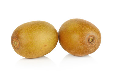 gold kiwi fruit on a white background