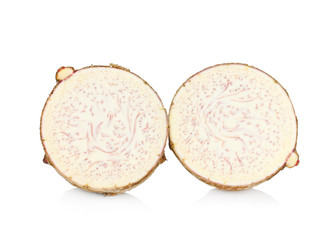 taro isolated on white background.