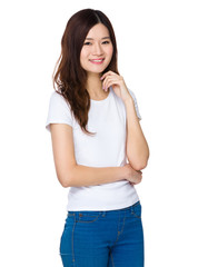 Fototapeta premium Asian young woman
