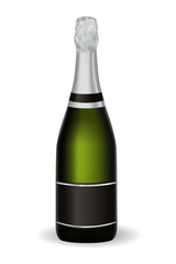 A bottle of champagne