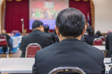 Business Conference and Presentation in the conference hall