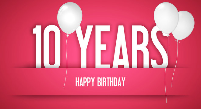 10 Jahre - Geburtstagskarte