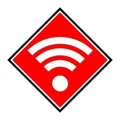 Wireless (wifi) red icon