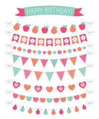 Birthday party decoration set