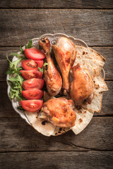 Chicken and tortilla