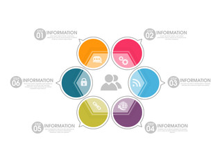 Stylish business infographic layout.