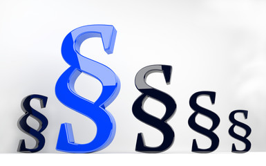 big blue paragraph symbol