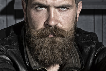 Portrait of unshaven male