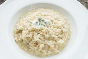 Risotto und Gorgonzola