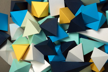 Geometric origami background - obrazy, fototapety, plakaty