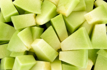 Close up cantaloupe melon background texture
