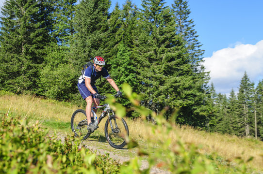 Downhill mit dem Mountainbike am Feldberg