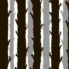seamless monochrome tree trunks © sfischka