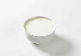 Obraz na płótnie Canvas Bowl of fresh milk