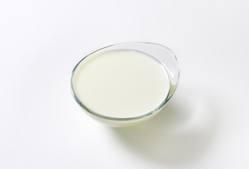 Bowl of fresh milk