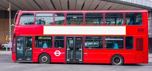 Papier Peint photo Lavable Bus rouge de Londres Bus de Londres