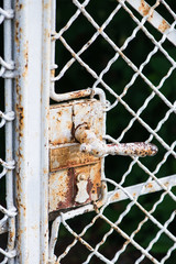 the old handle with a lock