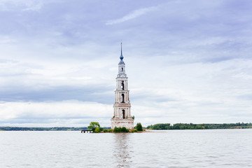 The flooded bell tower of St. Nicholas Cathedral.